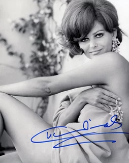 Claudia Cardinale autograph