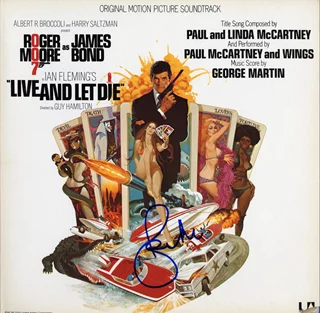 Roger Moore autograph