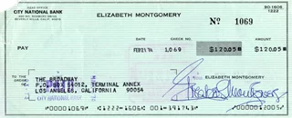 Elizabeth Montgomery autograph