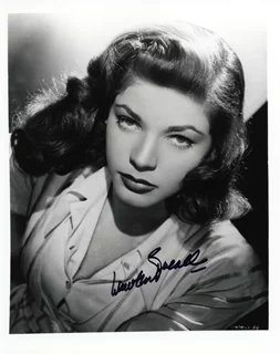 Lauren Bacall autograph