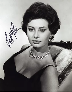 Sophia Loren autograph
