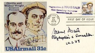 Hans Baur autograph