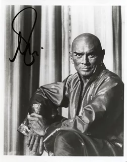 Yul Brynner autograph