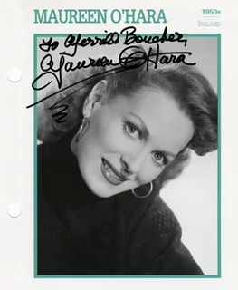 Maureen O'Hara autograph