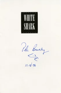 Peter Benchley autograph