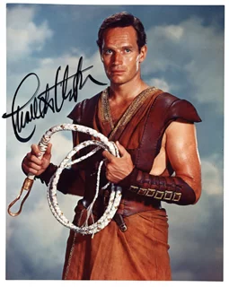 Charlton Heston autograph