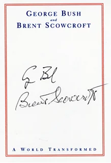 George Bush autograph