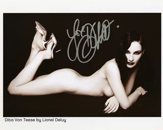 Dita Von Teese autograph