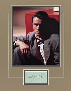 Montgomery Clift autograph