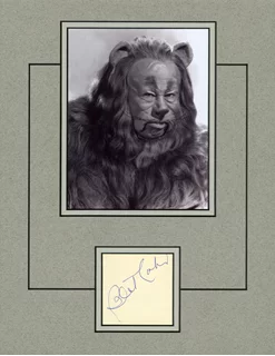 Bert Lahr autograph