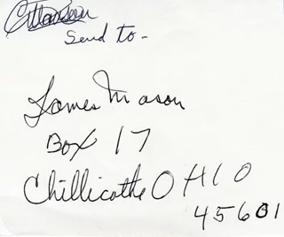 Charles Manson autograph