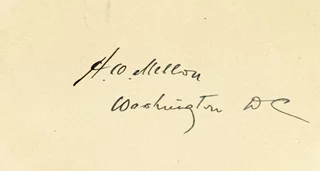 Andrew Mellon autograph