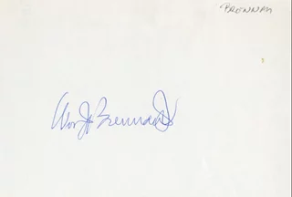 William Brennan autograph