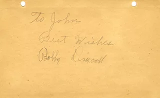 Bobby Driscoll autograph