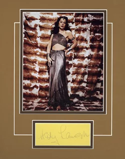 Hedy LaMarr autograph