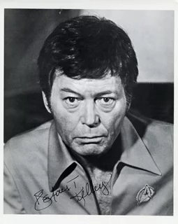 Deforest Kelley autograph