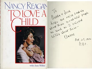 Nancy Reagan autograph