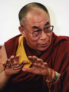 Dalai Lama autograph
