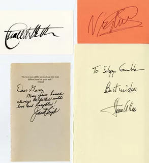 Deceased Actors Lot autograph