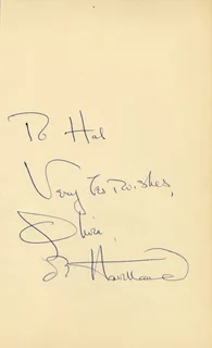 Olivia DeHavilland autograph