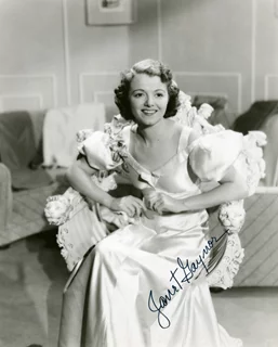 Janet Gaynor autograph