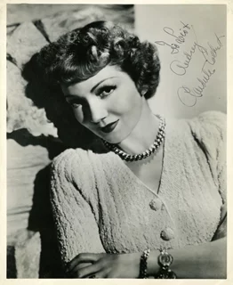 Claudette Colbert autograph