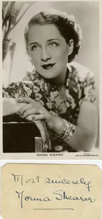 Norma Shearer autograph