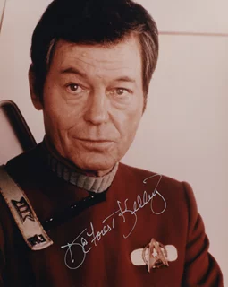 Deforest Kelley autograph