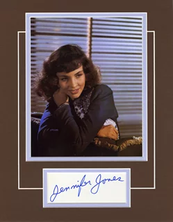 Jennifer Jones autograph
