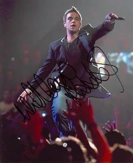 Robbie Williams autograph