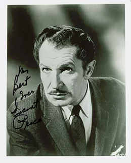 Vincent Price autograph