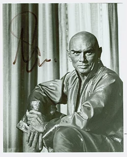 Yul Brynner autograph
