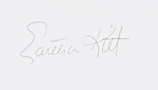 Eartha Kitt autograph