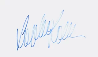 Sophia Loren autograph