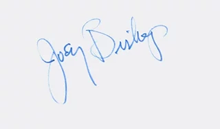 Joey Bishop autograph