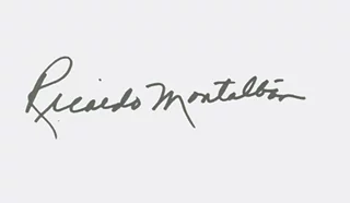 Ricardo Montalban autograph