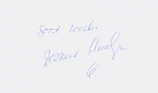 Desmond Llewelyn autograph