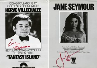 Herve Villechaize autograph