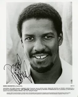 Denzel Washington autograph