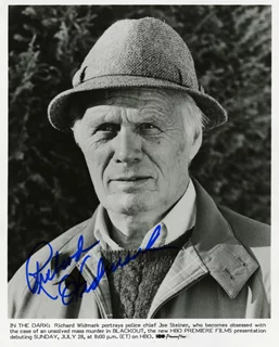 Richard Widmark autograph