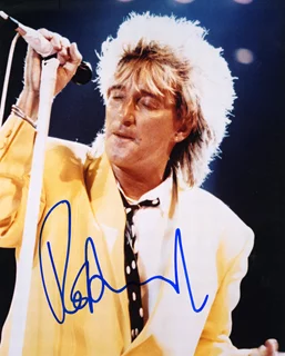Rod Stewart autograph