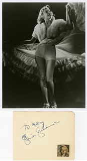 Gloria Grahame autograph