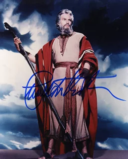 Charlton Heston autograph