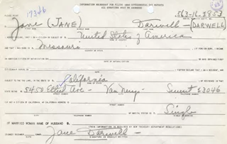 Jane Darwell autograph