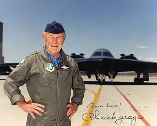 Chuck Yeager autograph