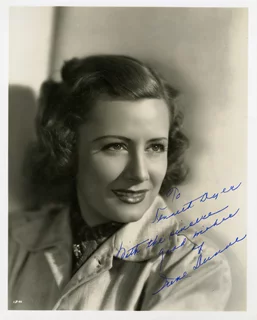 Irene Dunne autograph