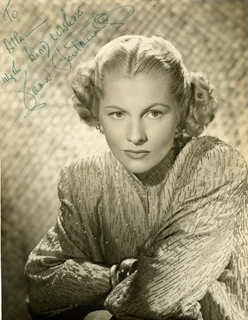 Joan Fontaine autograph