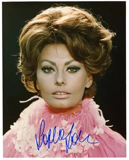 Sophia Loren autograph