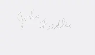 John Fiedler autograph