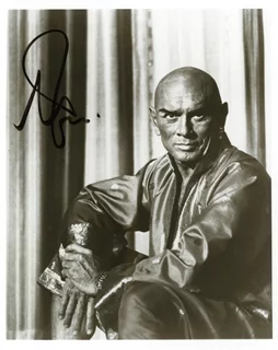 Yul Brynner autograph